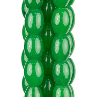 Jade Smeraldite Riz Lisse 15x18mm Transparent