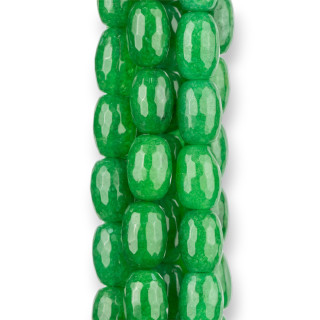 Arroz Jade Esmeraldita Facetado 08x12mm Barril