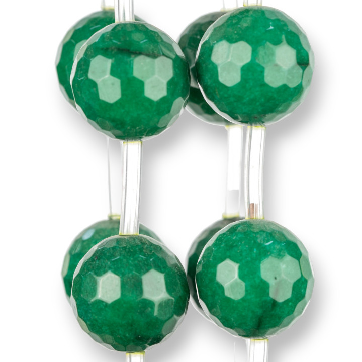 Emeraldite Jade Faceted 25mm 8τμχ
