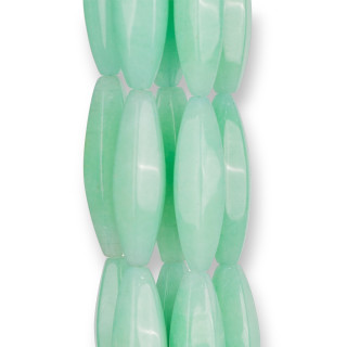 Riz Chrysoprase Jade Vert 12x40mm