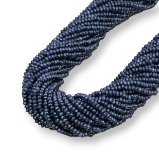 Jade Zafiro Rodaja Facetada 2,5x2mm Gris Oscuro