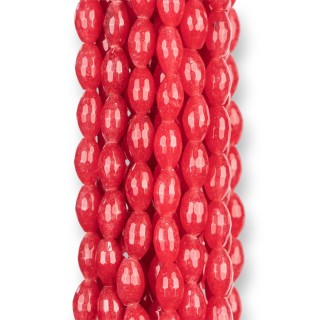 Rubellite Jade Riz Facette 6x11mm Clair