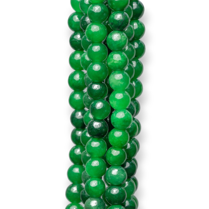 Glatte runde Burma Jade 07mm