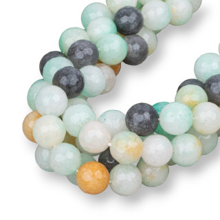 Πολύχρωμο Faceted Aventurine 12mm