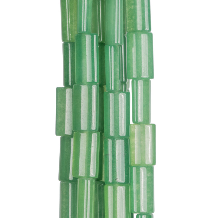 Aventurine Verte Rectangle Plat 08x14mm