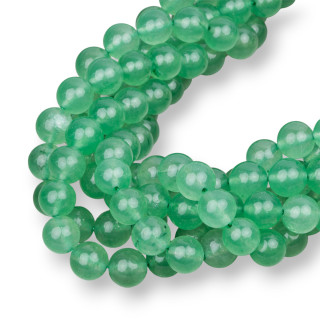Aventurine Verte Ronde Lisse Transparente 10mm