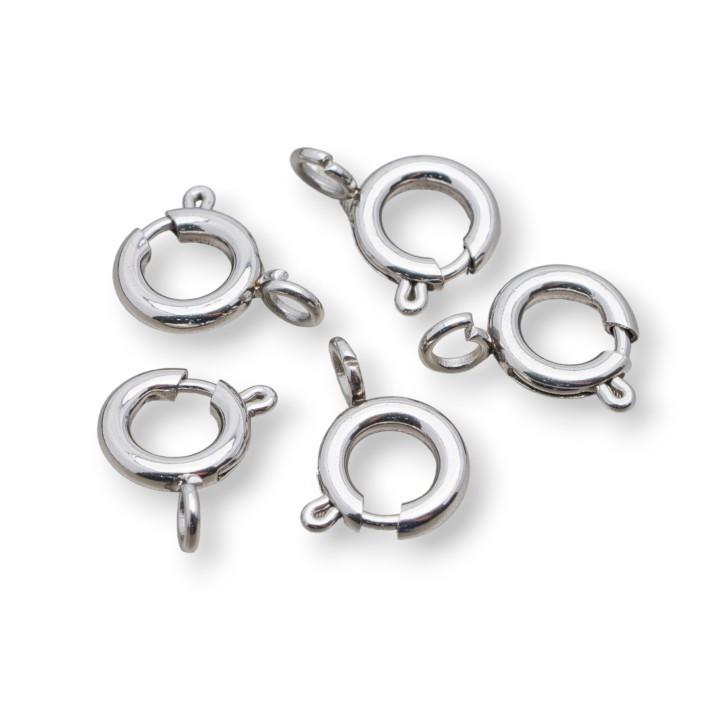 Fermoirs à ressort en acier 08mm 25pcs