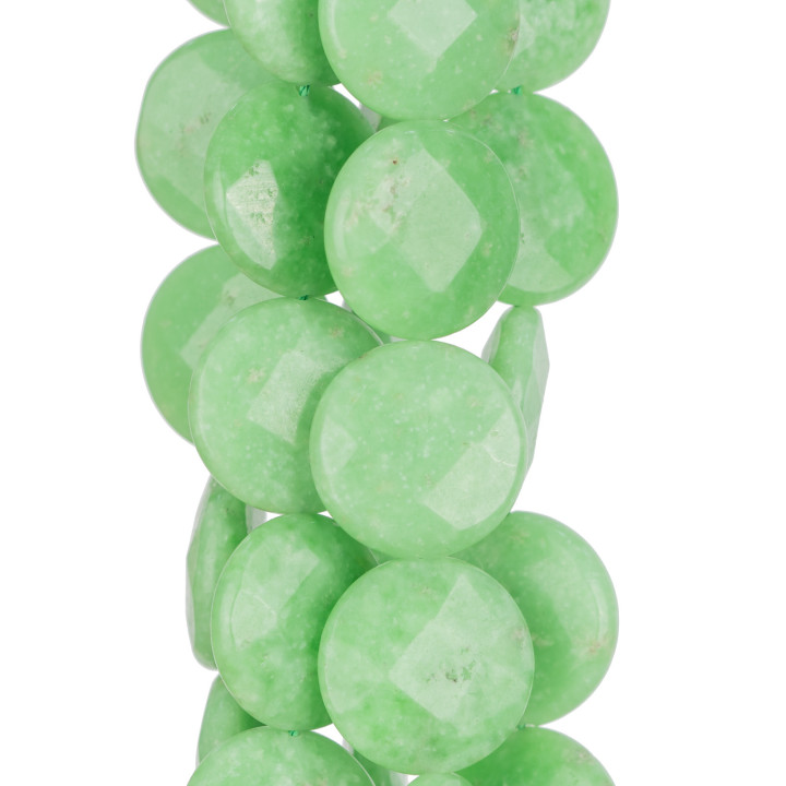 Jade Lime Στρογγυλό Λείο Επίπεδο 25mm