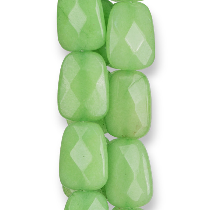 Giada Verde Crisoprasio Irregolare Piatto 18x25mm