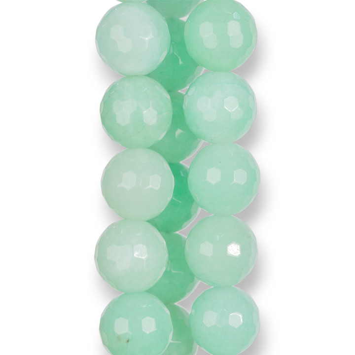 Jade Vert Chrysoprase Facette 18mm