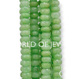 Apfelgrüne Jade Facettierte Rondelle 8x5mm