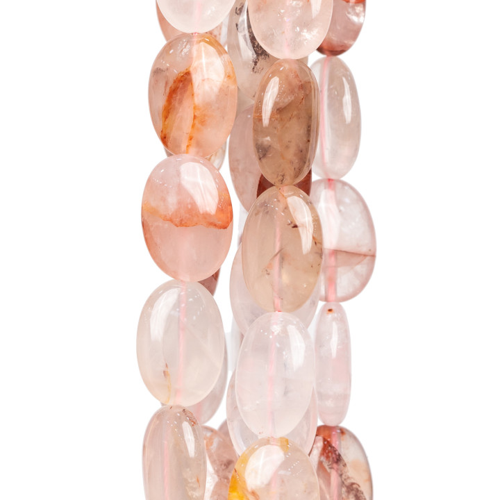 Poudre Quartz Ovale Plat 13x18mm