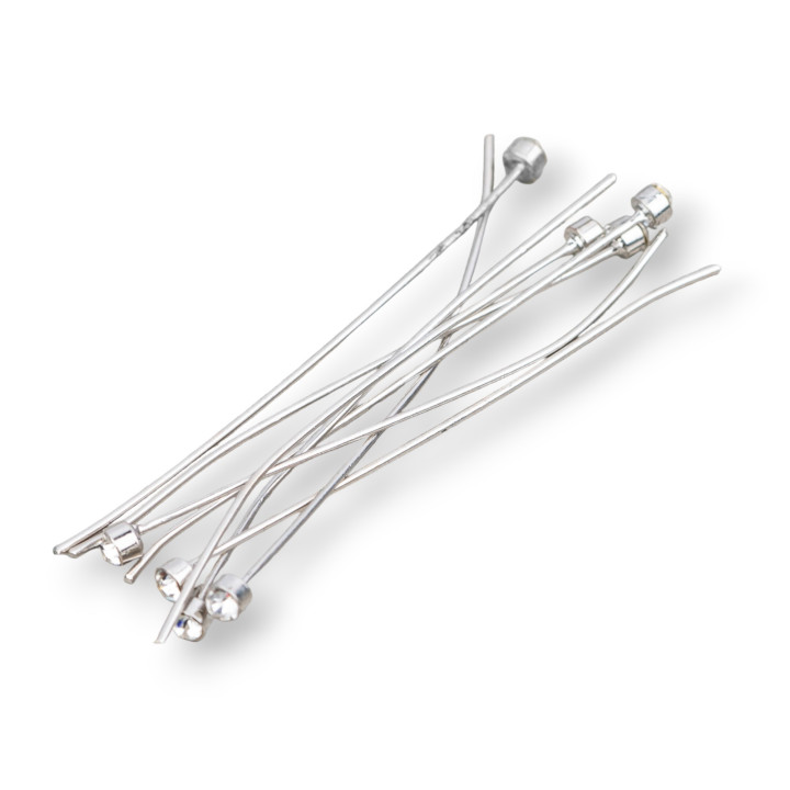 Tacks Messingnadeln Spitze mit Strass 50mm 100Stk