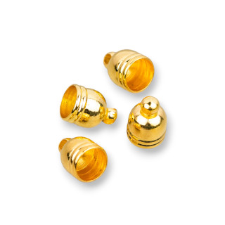 Μπρούτζινες Καμπάνες 7x10mm 135τμχ 85gr Χρυσό