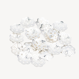 Versilberte Messingbecher 10mm 120gr