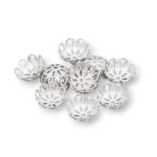 Coupelles Laiton Perforées 10mm 80gr Rhodié