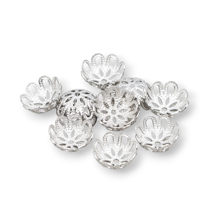 Messingbecher perforiert 10mm 80gr Rhodium