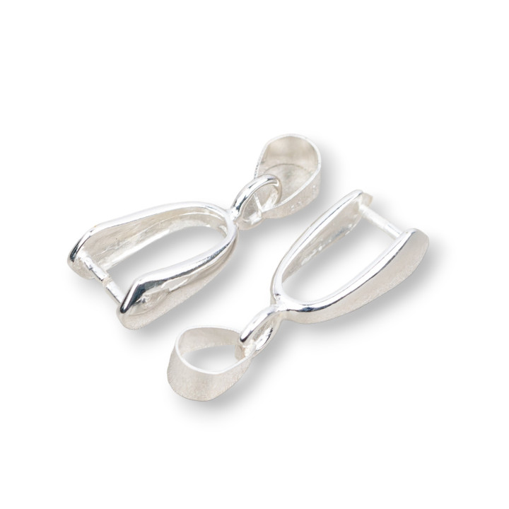 Crochet Pour Pendentif Laiton 14mm 200pcs Argent