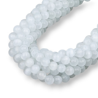 Faceted White Cat's Eye 08mm