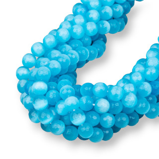 Ojo de Gato Celeste Facetado 08mm