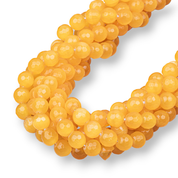 Oeil de Chat Jaune Facette 08mm