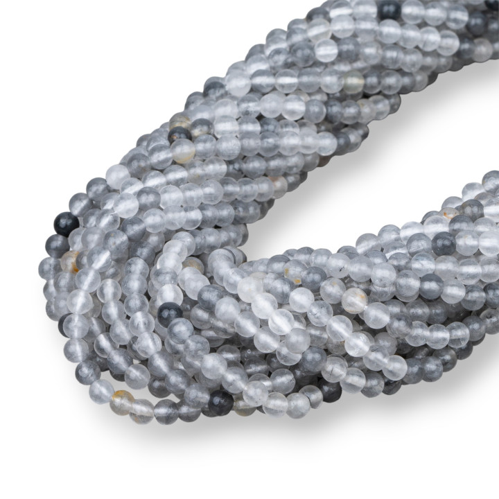 Quarzo Grigio Tondo Liscio  4mm