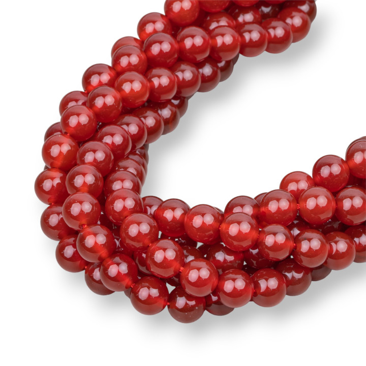 Red Carnelian Round Smooth 08mm