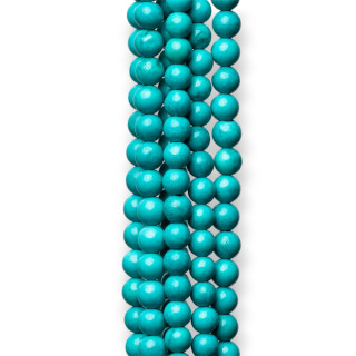 Turchese Stabilizzato Tondo Liscio  4mm Turchesite