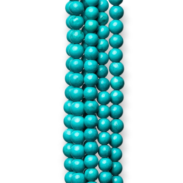 Turchese Stabilizzato Tondo Liscio  4mm Turchesite