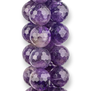Facettierter Amethyst 18mm Erste Wahl