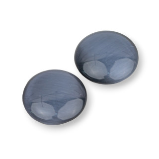Cabochon Di Occhio Di Gatto Synt Tondo 16mm 30pz Grigio Scuro