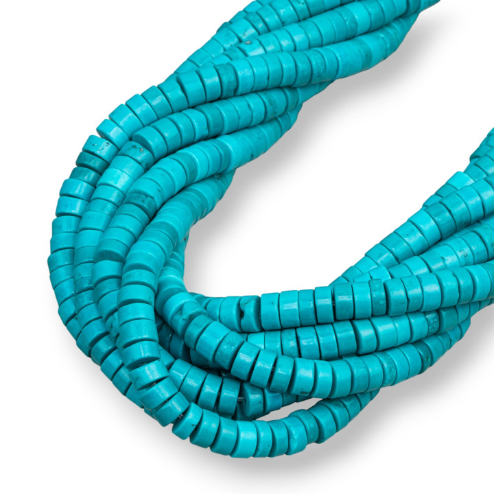 Rondelle Stabilisée Vert Turquoise 8x3mm