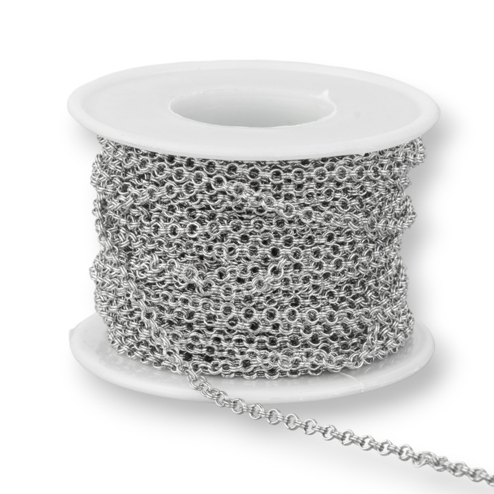 Doppelring Glatte Rundstahlkette 2.5mm 15mt