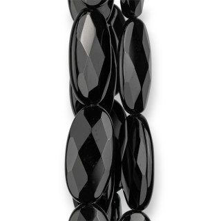 Onyx Plat Ovale Facette 20x40mm