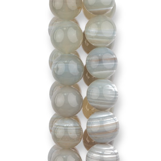 Calcedonia Gris Redondo Liso 18mm