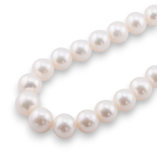 Perles de rivière rondes 13,0-15,0mm AAAAA Blanc