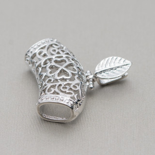 Bases Para Colgantes Gancho Latón Sin Níquel 30x30 20uds MOD3