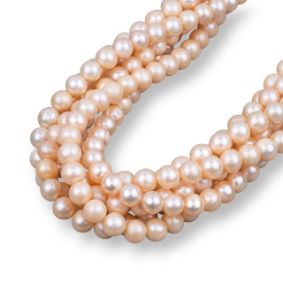Round River Pearls 7,5-8,0mm A+ Pink