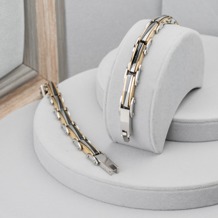 Bracciale di Acciaio Larghezza  7mm Mod19141