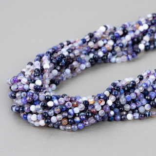 Ágata Morada Estriada Facetada 04mm Charo