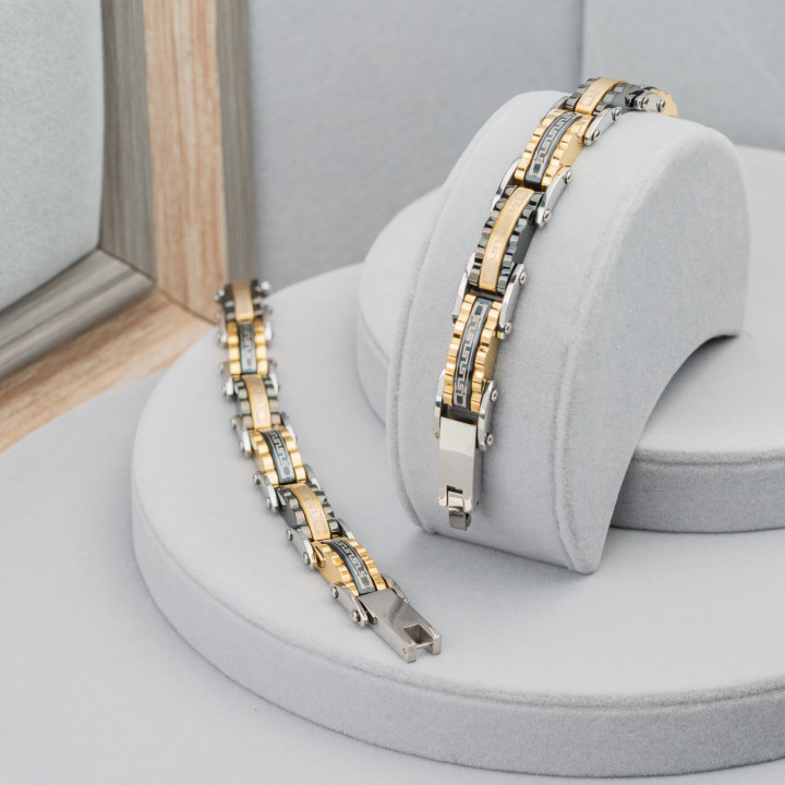 Bracciale di Acciaio Larghezza  8mm Mod19144