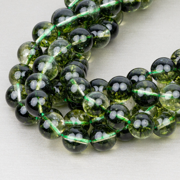 Glatter runder Phantomquarz (AA) 12mm