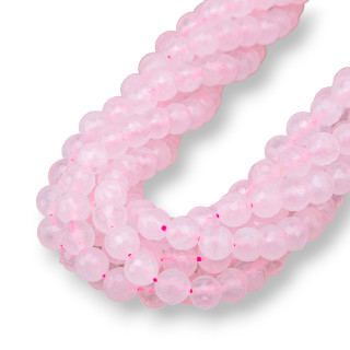 Quartz Rose Facette 08mm Transparent