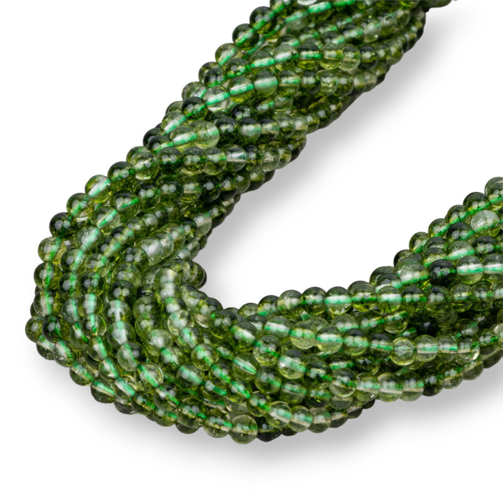 Quarzo Fantasma Tondo Liscio (AA)  4mm