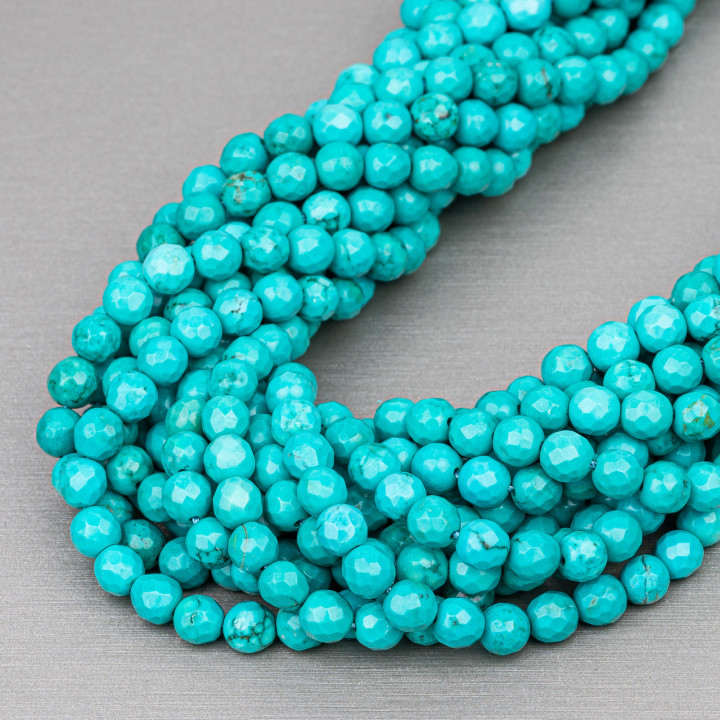 Turquoise Stabilisée Facette 06mm