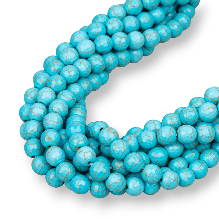 Facettierter Türkis Aulite 10mm