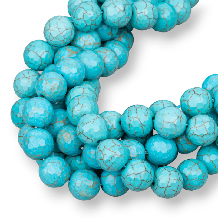 Aulite Turquoise Facette 18mm