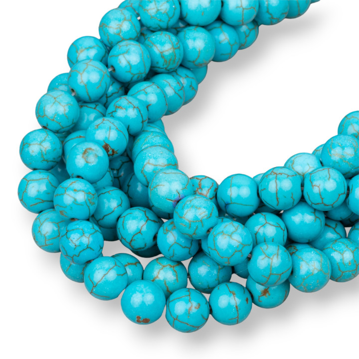 Aulite Türkis rund glatt 18mm