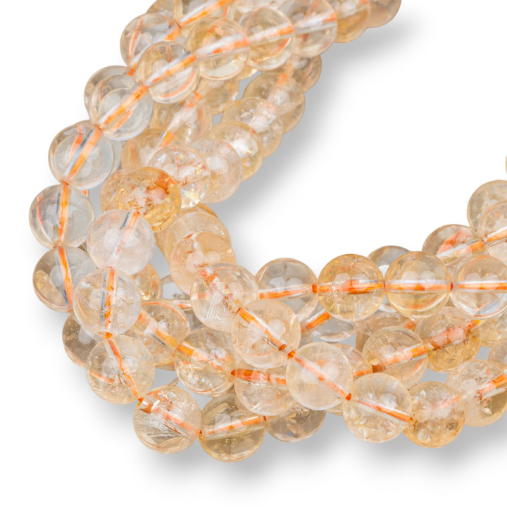 Quartz Citrine Rond Clair 11mm