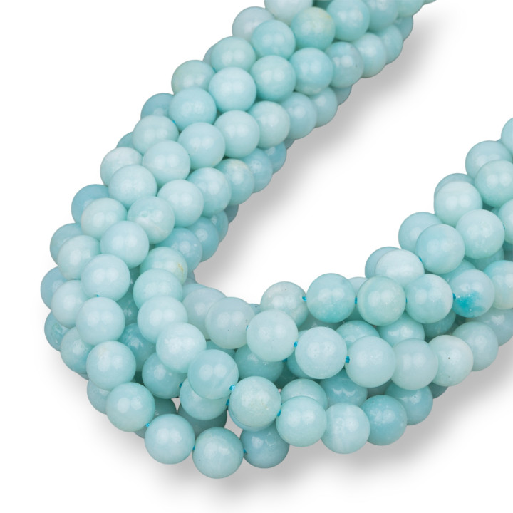 Amazonite Ronde Lisse 08mm